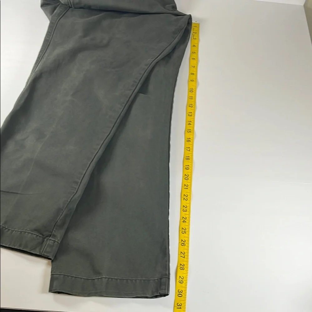 J. Crew Broken In Men's Dark Gray Flat Front Khaki Pants. Sz 38x32